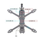Vendita Calda HSKRC MAK4 HD Telaio in Fibra di Carbonio per Quadricottero RC 5/6/7 Pollici, Unità Aerea FPV DJII/CADDX VISTA per Drone Freestyle MARK4 HD